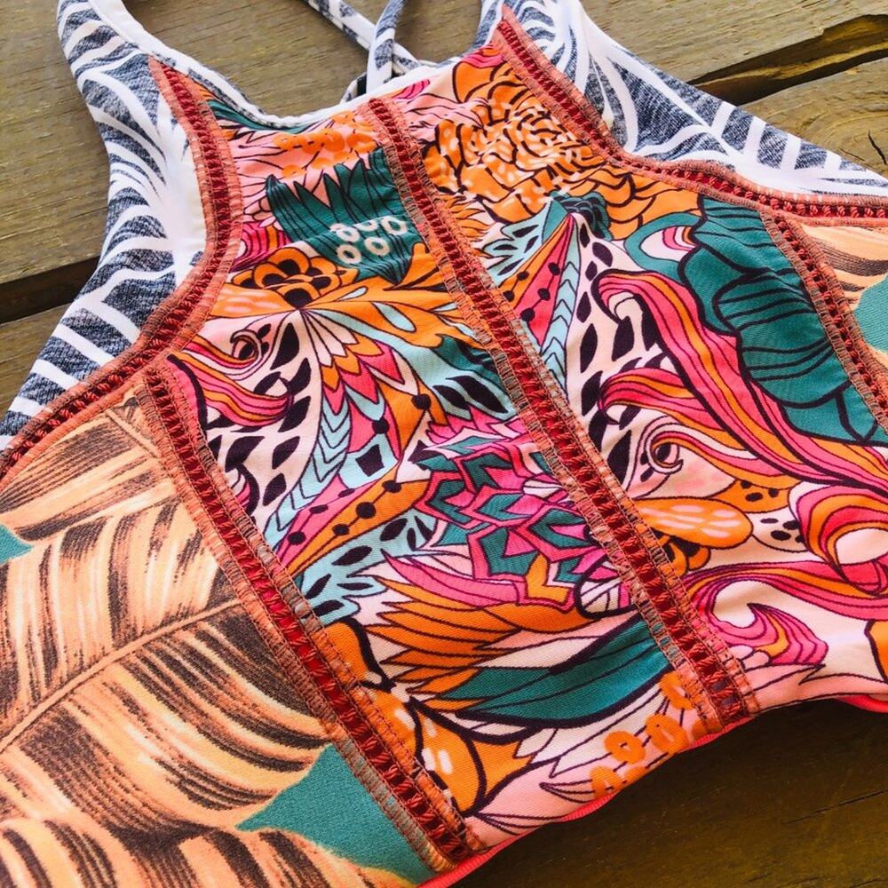 Reversible Strappy Bikini Top SMALL